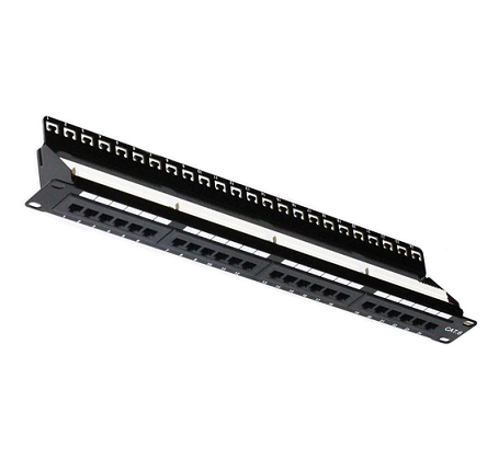 24 Port CAT6 Patch Panel With Cable Management